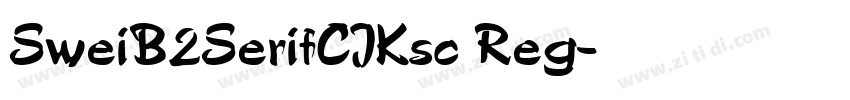 SweiB2SerifCJKsc Reg字体转换